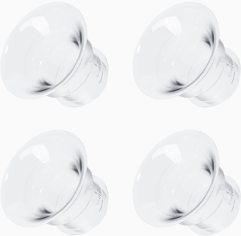 NCVI Silicone Insert Flange 21mm Compatible with Wearable Breast Pump 8138/8138-1/8786/8122-3, Breastfeeding Essential for Moms, 4PCS (21mm) - Image 1